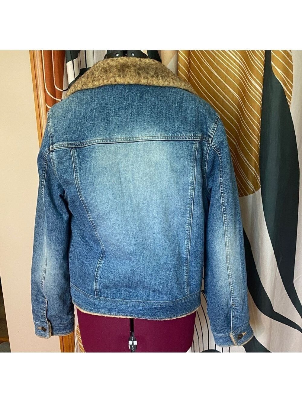 Marvin Richards Denim Jacket with Brown Lining - Picture 9 of 14